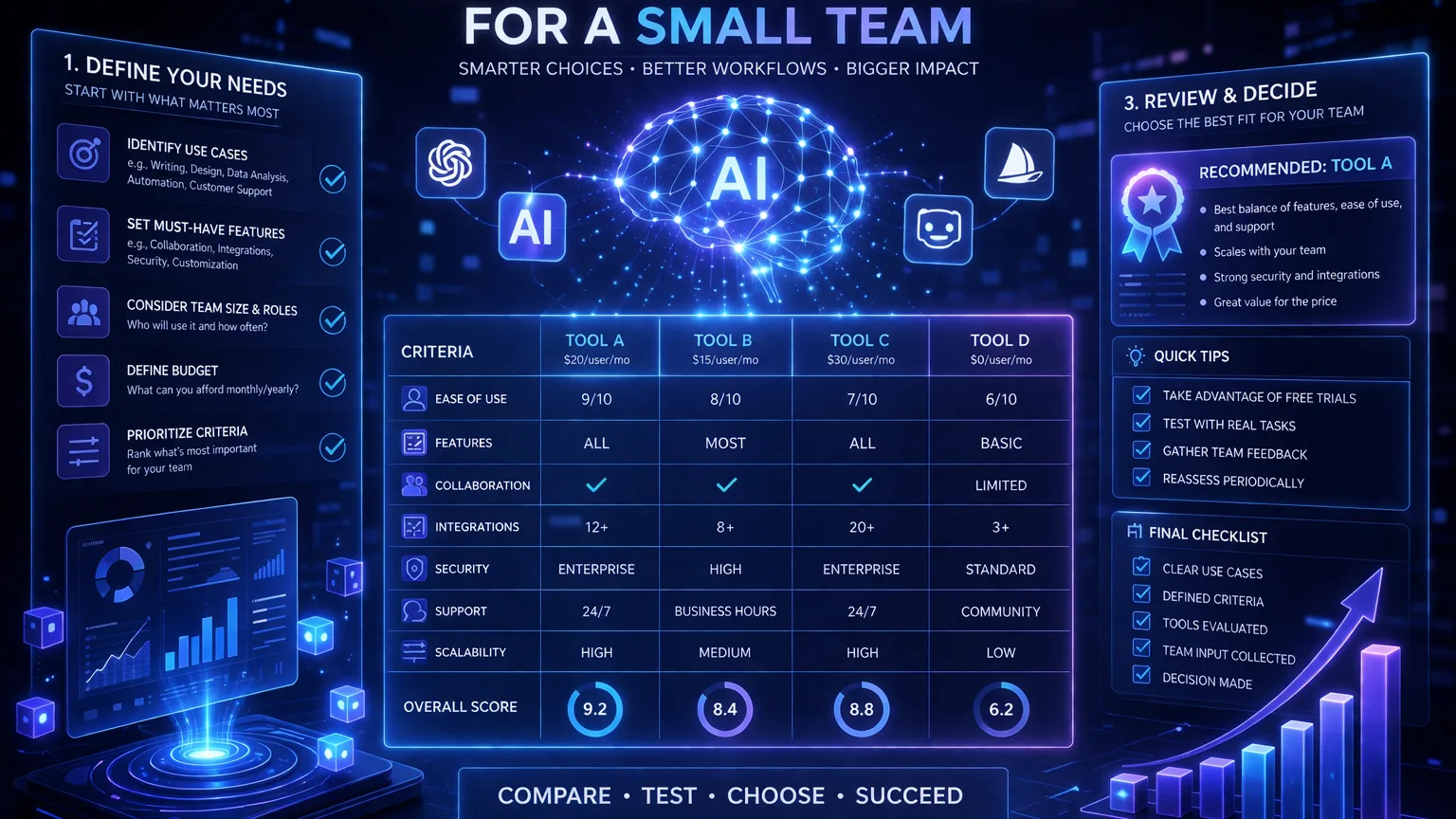 How to Compare AI Tools for a Small Team