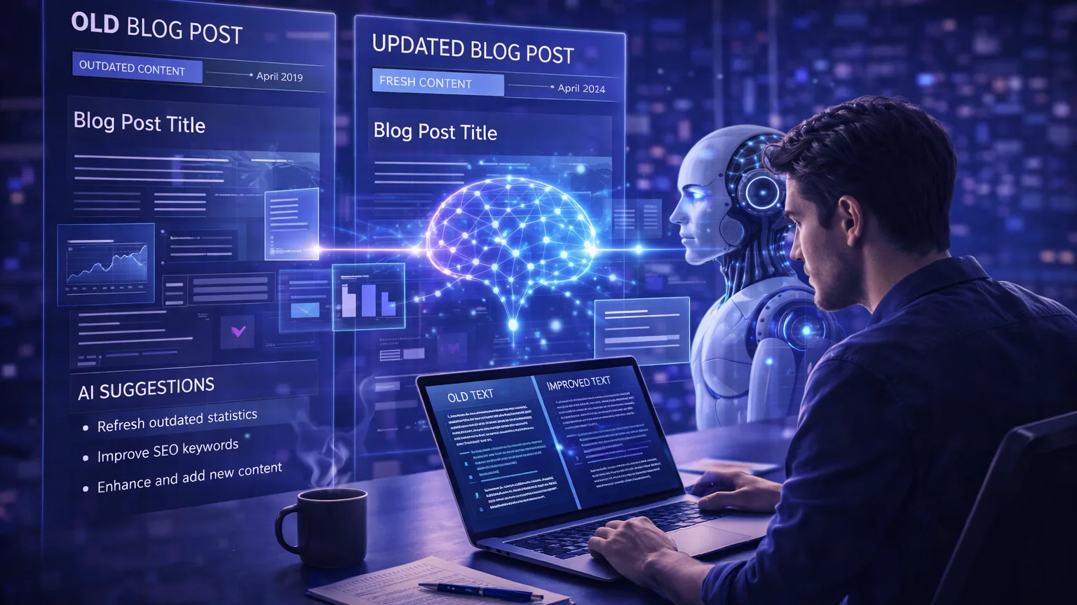 How to Update Old Blog Posts With AI